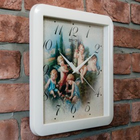 Часы настенные П-А7-327 Ангелы в Тюкалинске - tyukalinsk.katalogmebeli.com | фото 1
