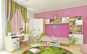 Детская комната Флёр (Белый/корпус Клен) в Тюкалинске - tyukalinsk.katalogmebeli.com | фото 4