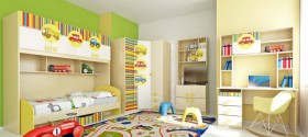Детская комната Клаксон (Бежевый/корпус Клен) в Тюкалинске - tyukalinsk.katalogmebeli.com | фото 5