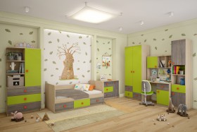 Детская комната Пуговка в Тюкалинске - tyukalinsk.katalogmebeli.com | фото