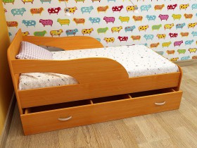 Кровать детская Максимка Млечный дуб/Венге в Тюкалинске - tyukalinsk.katalogmebeli.com | фото 4
