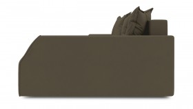 Диван угловой правый «Люксор Slim Т2» Beauty 04 велюр коричневый в Тюкалинске - tyukalinsk.katalogmebeli.com | фото 5