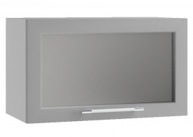 Гарда ПГС 600 шкаф верхний горизонтальный со стеклом Белый в Тюкалинске - tyukalinsk.katalogmebeli.com | фото