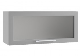 Гарда ПГС 800 шкаф верхний горизонтальный со стеклом Белый в Тюкалинске - tyukalinsk.katalogmebeli.com | фото