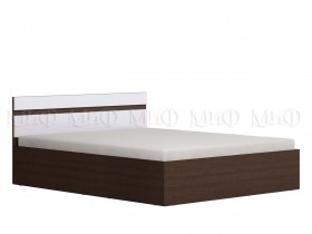 Ким кровать 1,4 (Венге/белый глянец) в Тюкалинске - tyukalinsk.katalogmebeli.com | фото