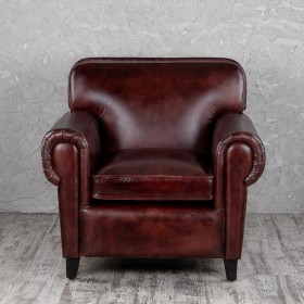 Кресло кожаное Элегант (Бордовый) в Тюкалинске - tyukalinsk.katalogmebeli.com | фото 7