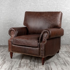 Кресло кожаное Лофт Аристократ (ширина 1100 мм) в Тюкалинске - tyukalinsk.katalogmebeli.com | фото 1