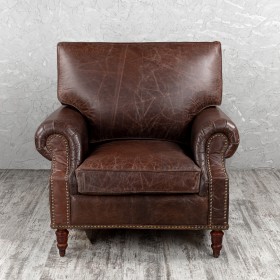 Кресло кожаное Лофт Аристократ (ширина 1100 мм) в Тюкалинске - tyukalinsk.katalogmebeli.com | фото 8
