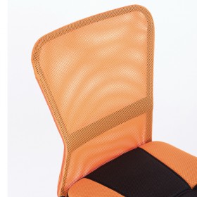 Кресло компактное BRABIX Smart MG-313 (черный, оранжевый) в Тюкалинске - tyukalinsk.katalogmebeli.com | фото 4