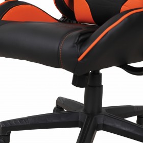 Кресло компьютерное BRABIX GT Racer GM-100 (черный, оранжевый) в Тюкалинске - tyukalinsk.katalogmebeli.com | фото 2