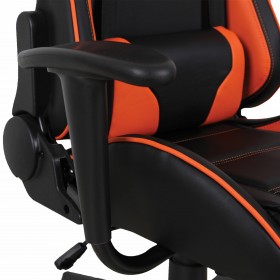 Кресло компьютерное BRABIX GT Racer GM-100 (черный, оранжевый) в Тюкалинске - tyukalinsk.katalogmebeli.com | фото 3