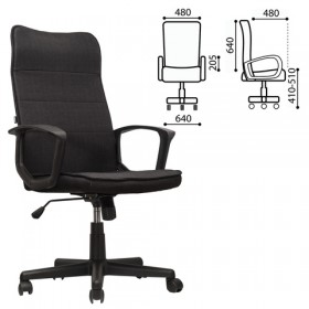 Кресло офисное BRABIX Delta EX-520 (черный) в Тюкалинске - tyukalinsk.katalogmebeli.com | фото