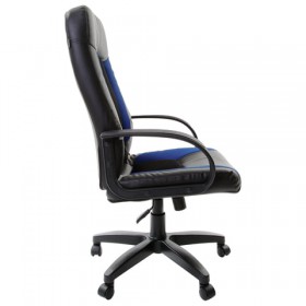 Кресло офисное BRABIX Strike EX-525 (сине-черный) в Тюкалинске - tyukalinsk.katalogmebeli.com | фото 2