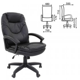 Кресло офисное BRABIX Trend EX-568 (черный) в Тюкалинске - tyukalinsk.katalogmebeli.com | фото