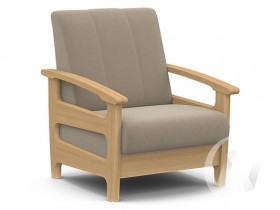 Кресло для отдыха Омега (бук лак/CATANIA LATTE) в Тюкалинске - tyukalinsk.katalogmebeli.com | фото