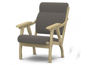 Кресло Вега-10 (бесцветный лак/ULTRA STONE) в Тюкалинске - tyukalinsk.katalogmebeli.com | фото 1