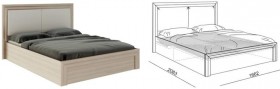 Кровать 1,6 Глэдис (М32) с подъемным механизмом в Тюкалинске - tyukalinsk.katalogmebeli.com | фото 2