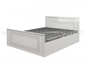 Кровать Афина-1 1,4 м (Белый/Белый глянец) в Тюкалинске - tyukalinsk.katalogmebeli.com | фото 1