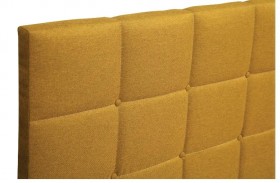 Кровать "Диана" ш. 1400 (Н=1010мм) (жаккард горчица) в Тюкалинске - tyukalinsk.katalogmebeli.com | фото 5