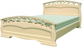 Кровать Грация-1 из массива сосны 1600*2000 Белый античный в Тюкалинске - tyukalinsk.katalogmebeli.com | фото 17