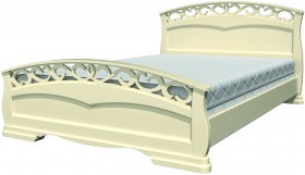 Кровать Грация-1 из массива сосны 1600*2000 Белый античный в Тюкалинске - tyukalinsk.katalogmebeli.com | фото 20