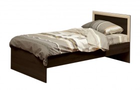 Кровать одинарная 21.55 (шир. 900) с настилом (венге/профиль дуб линдберг)/осн. в Тюкалинске - tyukalinsk.katalogmebeli.com | фото
