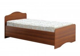 Кровать одинарная 900-1 без матраса (круглые спинки) Орех Таволато в Тюкалинске - tyukalinsk.katalogmebeli.com | фото