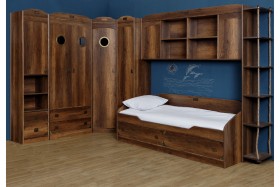 Кровать с 2-мя ящиками «Навигатор» (Дуб Каньон) в Тюкалинске - tyukalinsk.katalogmebeli.com | фото 10