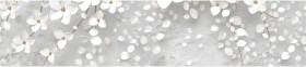 Кухонный фартук КМ 481 Абстракция цветы бетон в Тюкалинске - tyukalinsk.katalogmebeli.com | фото