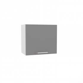 Лофт ВПГ 500 шкаф верхний горизонтальный высокий (Штукатурка белая/корпус Серый) в Тюкалинске - tyukalinsk.katalogmebeli.com | фото
