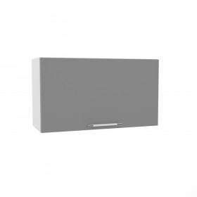 Лофт ВПГ 800 шкаф верхний горизонтальный высокий (Штукатурка белая/корпус Серый) в Тюкалинске - tyukalinsk.katalogmebeli.com | фото