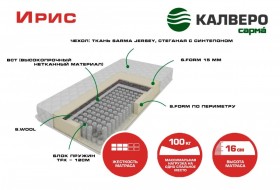 Матрас IRIS 1400*2000 в Тюкалинске - tyukalinsk.katalogmebeli.com | фото