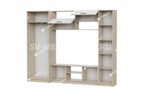 Мебель для гостиной МГС 3 Исполнение 1 Дуб Сонома / Белый в Тюкалинске - tyukalinsk.katalogmebeli.com | фото 3