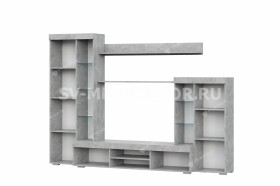 Мебель для гостиной МГС 5 Цемент светлый / Белый в Тюкалинске - tyukalinsk.katalogmebeli.com | фото 4