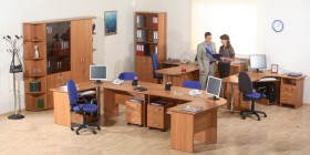 Мебель для персонала Альфа 61 Ольха в Тюкалинске - tyukalinsk.katalogmebeli.com | фото