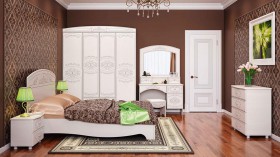 Модульная спальня Каролина в Тюкалинске - tyukalinsk.katalogmebeli.com | фото
