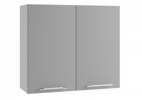 Монца ВП 800 шкаф верхний высокий (Белый софт/корпус Серый) в Тюкалинске - tyukalinsk.katalogmebeli.com | фото