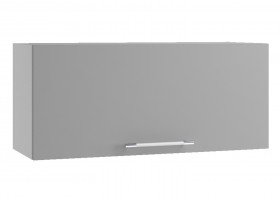 Монца ВПГ 800 Шкаф верхний горизонтальный высокий (Мрамор Арктик/корпус Серый) в Тюкалинске - tyukalinsk.katalogmebeli.com | фото