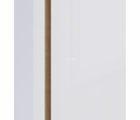 Веста СБ-2259 Шкаф 2х дверный с зеркалом Дуб Бунратти/Белый глянец в Тюкалинске - tyukalinsk.katalogmebeli.com | фото 3
