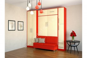 Шкаф-кровать с диваном Бела-5 в Тюкалинске - tyukalinsk.katalogmebeli.com | фото 1