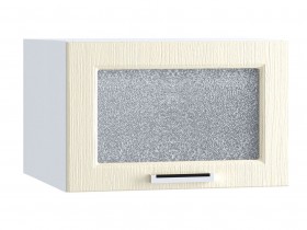 Шкаф верхний горизонтальный со стеклом 510, ШВГС 510 (Клен крем/корпус белый) в Тюкалинске - tyukalinsk.katalogmebeli.com | фото