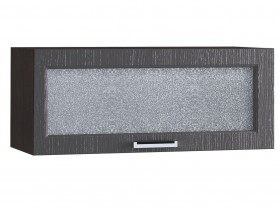 Шкаф верхний горизонтальный со стеклом 800, ШВГС 800 (Клен серый/корпус венге) в Тюкалинске - tyukalinsk.katalogmebeli.com | фото