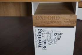 Стол с ящиками «Оксфорд» (Ривьера/Белый с рисунком) в Тюкалинске - tyukalinsk.katalogmebeli.com | фото 9