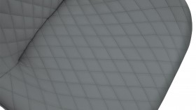 Стул «Оливер» К1С Черный муар/Кожзам Polo Graphite в Тюкалинске - tyukalinsk.katalogmebeli.com | фото 3
