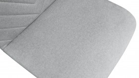 Стул «Шерри» К3 Черный муар/Микровелюр Jercy Silver в Тюкалинске - tyukalinsk.katalogmebeli.com | фото 3