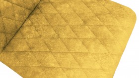 Стул «Стенли» К1С Черный муар/Микровелюр Wellmart Yellow в Тюкалинске - tyukalinsk.katalogmebeli.com | фото 3