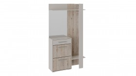 Шкаф для одежды «Нуар» тип 1 Фон серый/Дуб сонома в Тюкалинске - tyukalinsk.katalogmebeli.com | фото 2