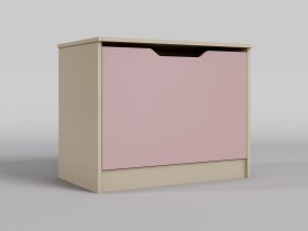 Ящик для игрушек Грэйси (Розовый/корпус Клен) в Тюкалинске - tyukalinsk.katalogmebeli.com | фото