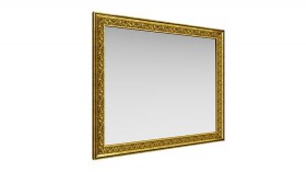 Зеркало навесное "Айрум"/(дуб кальяри / профиль: золото с орнаментом) в Тюкалинске - tyukalinsk.katalogmebeli.com | фото 1